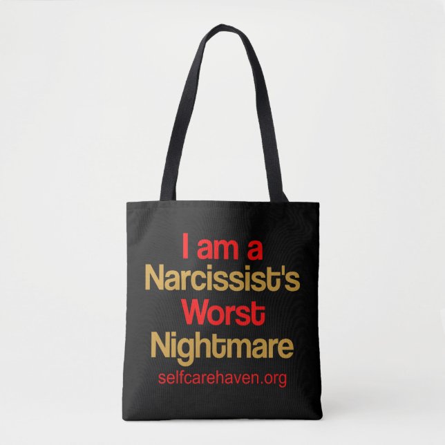 Tote Bag Je suis le plus mauvais cauchemar double (Devant)