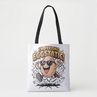 Tote Bag Je suis ravi – Dessin animé drôle de jeu de mots s