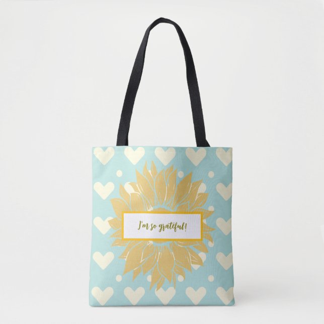 Tote Bag Je suis si reconnaissant pour vous personnalisez (Devant)