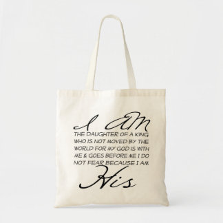 Tote Bag Je suis son inspiration chrétienne