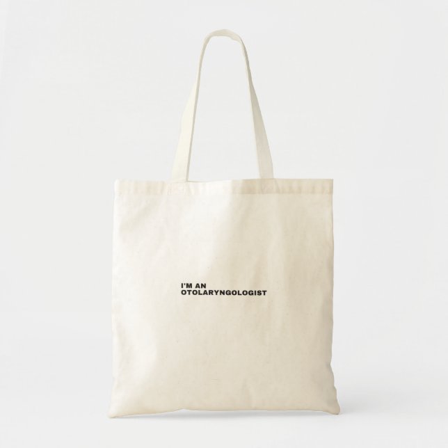 TOTE BAG JE SUIS UN OTOLARYNGOLOGUE (Devant)