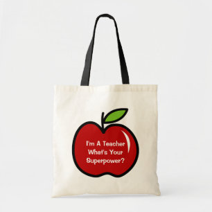 Tote Bag Je suis un professeur quel est votre superpouvoir 