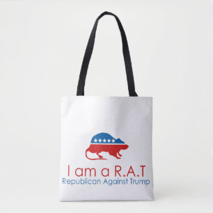 Tote Bag Je suis un R.A.T : Républicain contre Trump