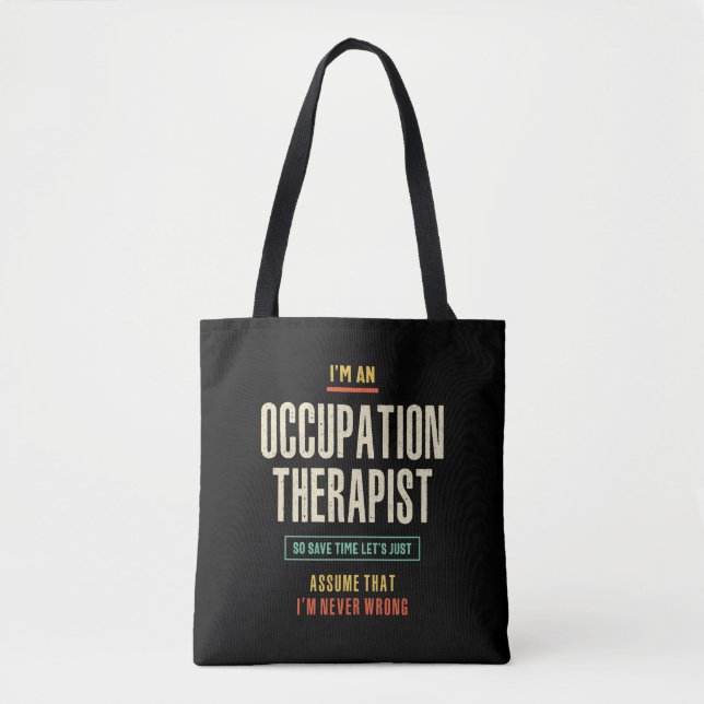 Tote Bag Je suis un thérapeute d'occupation (Devant)