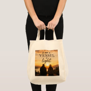 Tote Bag Je suis un vase de lumière