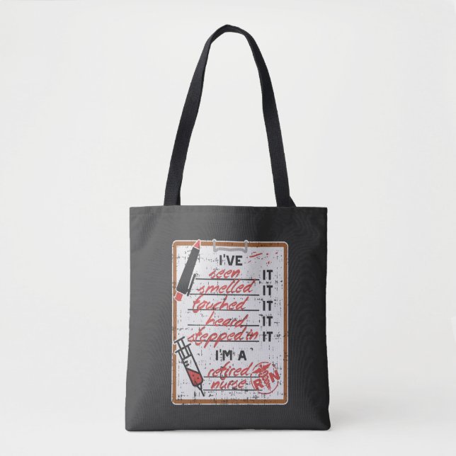 Tote Bag Je suis une infirmière à la retraite (Devant)