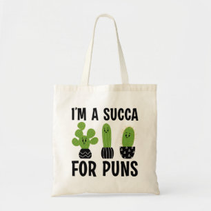 Tote Bag Je suis une suca pour les puns