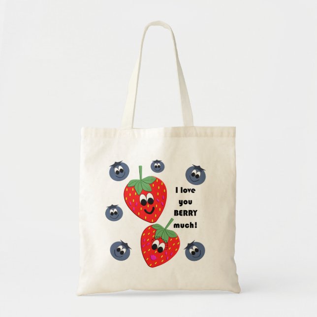 Tote Bag Je t'aime BAIE beaucoup ! (Devant)