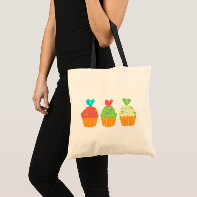 Tote Bag Je T'Aime Cupcake (Devant (produit))