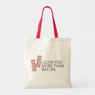 Tote Bag Je t'aime plus que le lard