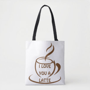 Tote Bag Je t'aime un design romantique récent