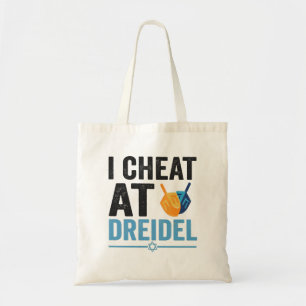Tote Bag Je triche au Dreidel Drôle de jeu juif Cadeau de v