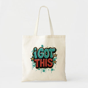 Tote Bag JE VAIS Y ARRIVER Typographie Motivationnelle de S