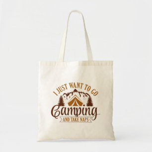 Tote Bag Je Veux Juste Aller En Camping Et Faire La Sieste