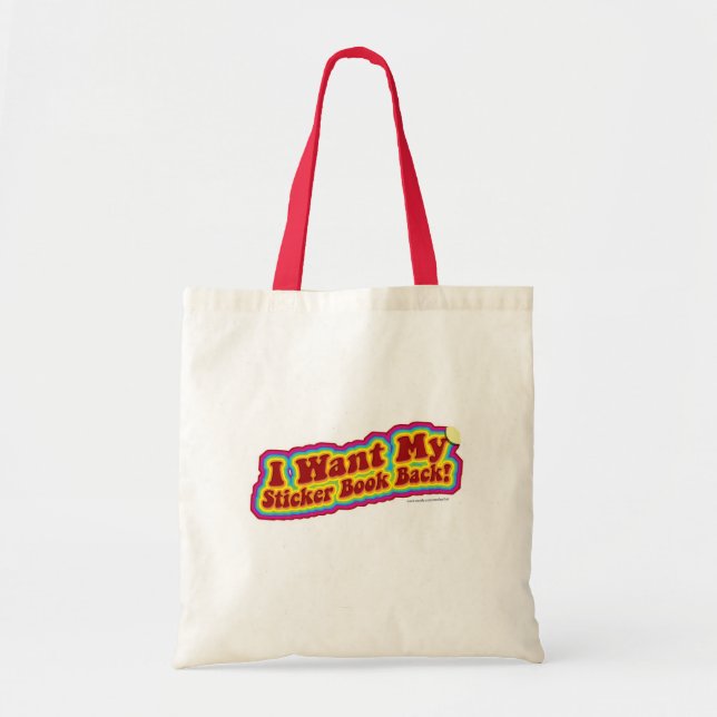 Tote Bag Je Veux Que Mon Livre Sticker Revienne (Devant)