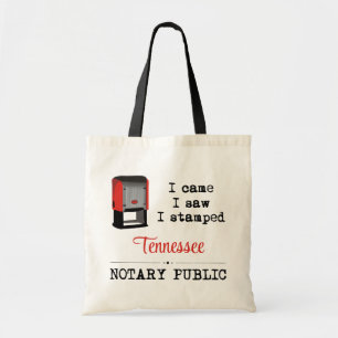 Tote Bag Je Vis Stampé Notaire Public Tennessee