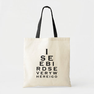 Tote Bag Je vois des oiseaux Eyechart