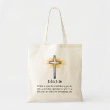 Jean 3:16 Car Dieu Aimait La Croix Chrétienne Mond
