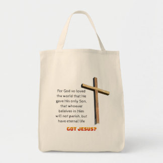 Tote Bag Jean 3:16 Croix