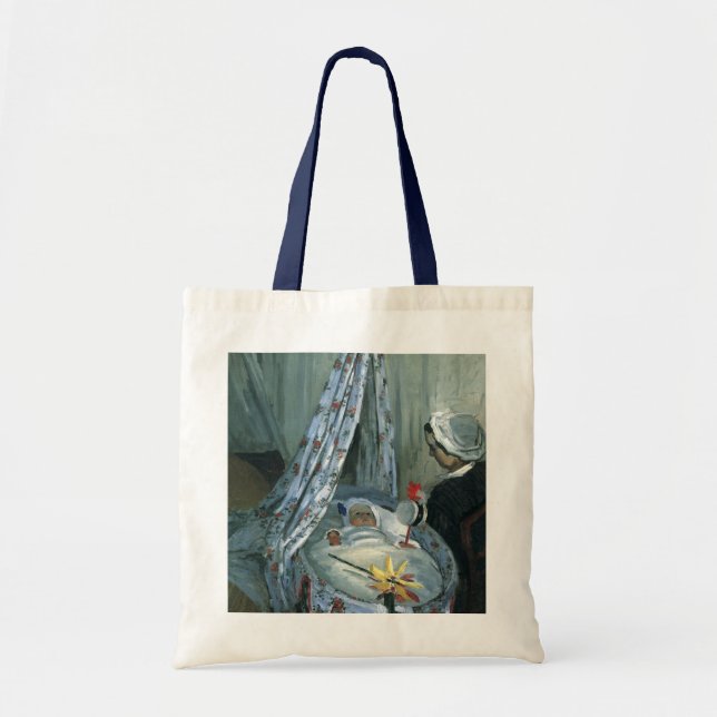 Tote Bag Jean Monet dans son berceau par Claude Monet (Devant)