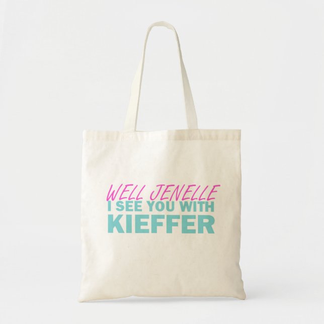 Tote Bag Jenelle bon je vous vois avec Kieffer (Devant)
