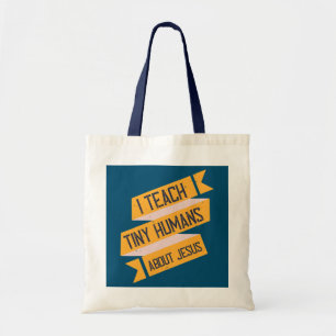 Tote Bag J'Enseigne À Des Humains Minuscules Sur L'École Du