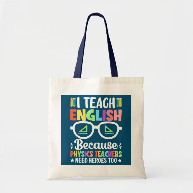 Tote Bag J'Enseigne L'Anglais Parce Que Les Enseignants En  (Devant)