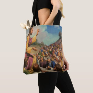 Tote Bag Jésus-Christ Sermon sur la montagne, Religion Vint