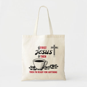Tote Bag Jesus Coffee Lover