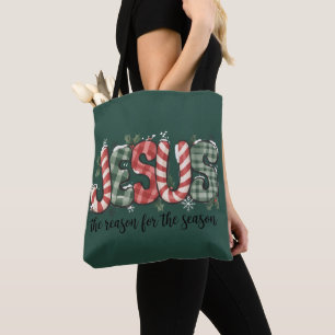 Tote Bag Jésus est la raison de la saison de la foi chrétie