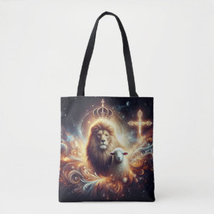 Tote Bag Jésus est le Lion et l'Agneau