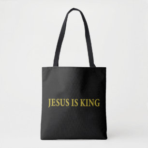 Tote Bag Jesus is King Christian Pullover HoodieJesus is Ki