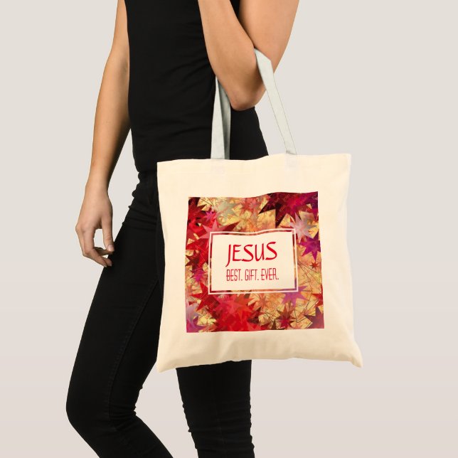 Tote Bag JESUS LE MEILLEUR CADEAU JAMAIS À Noël (Devant (produit))
