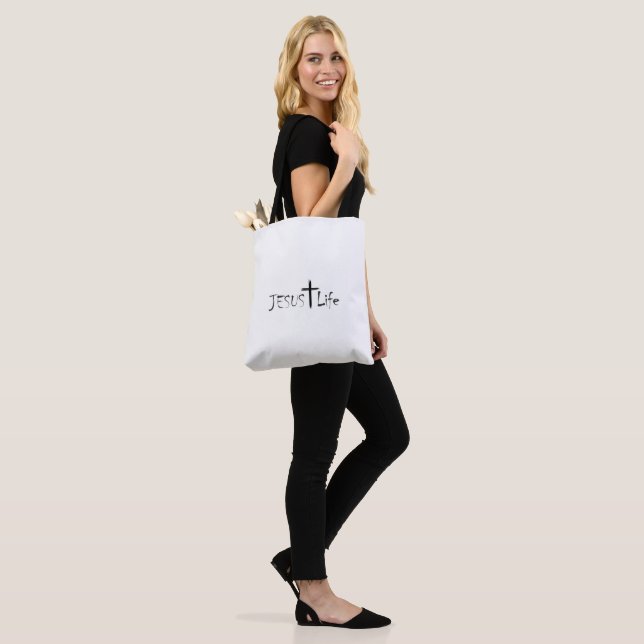Tote Bag JESUS Life Shoulder Fourre-tout (Sur le modèle)