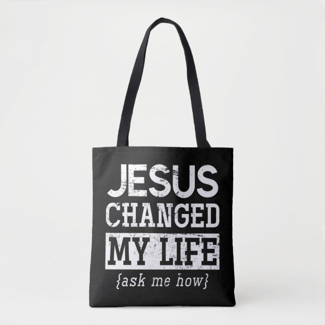 Tote Bag Jésus Seigneur Christian Don Dieu Sauveur Jésus Pu (Devant)