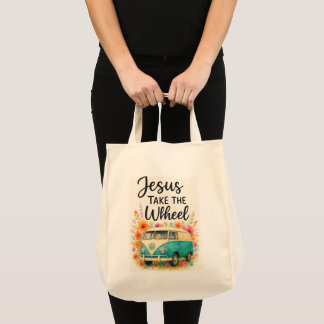 Tote Bag Jesus take the wheel