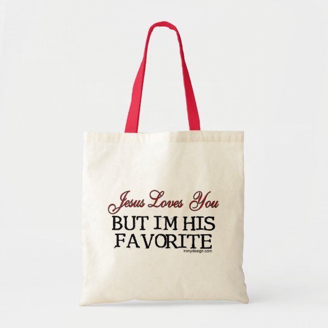 Tote Bag Jésus Vous Aime Favorite (Devant)