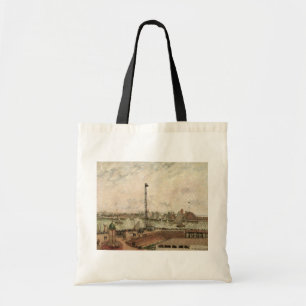 Tote Bag Jetée des pilotes, Le Havre, Brumeux par Camille P