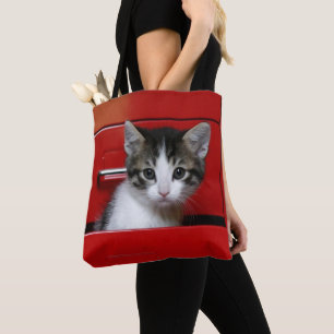 Tote Bag Jeter un coup d'oeil de chaton