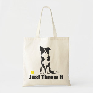 Tote Bag Jetez-juste le chien de border collie
