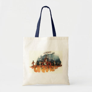 Tote Bag Jeu De Basketball vintage, Joueurs De Basketball