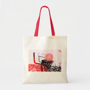 Tote Bag Jeu de car de filet de basket-ball de boule de