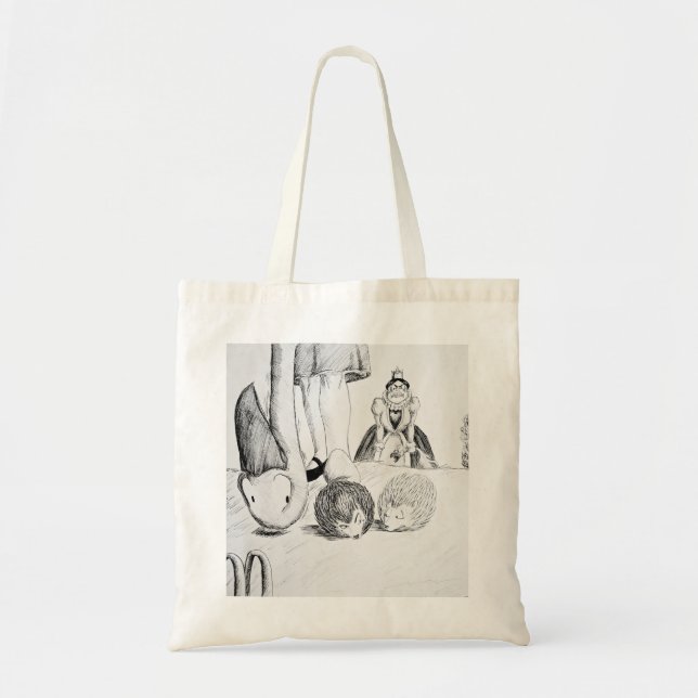 Tote Bag Jeu de croquet du pays des merveilles (Devant)