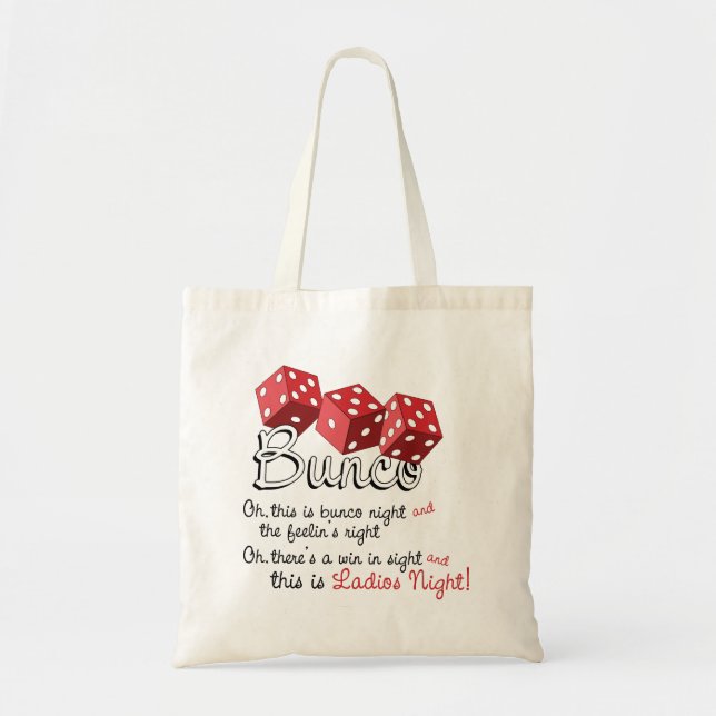 Tote Bag Jeu de dés Bunco (Devant)