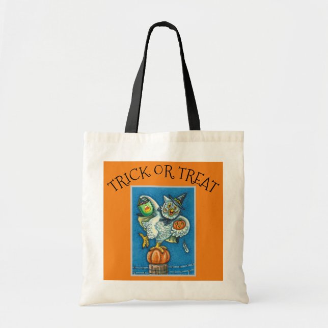 TOTE BAG JEU DE FUNNY OU TRAITER ODEUR MON PIEDS HALLOWEEN  (Devant)