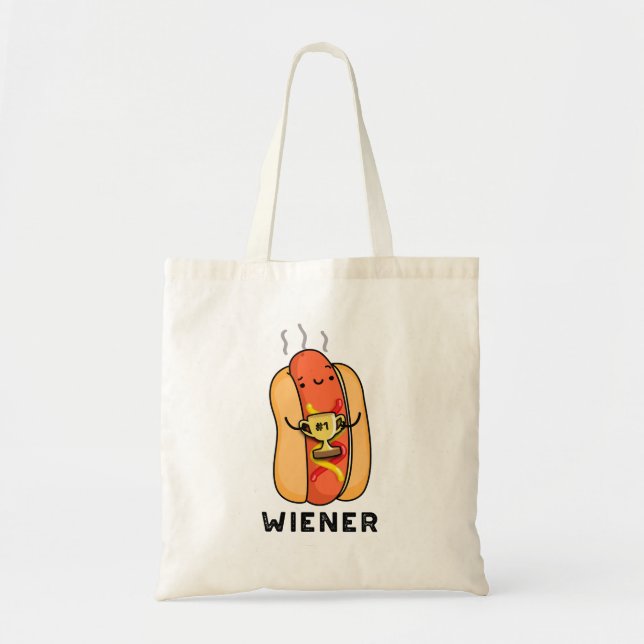Tote Bag Jeu de saucisse drôle Wiener (Devant)
