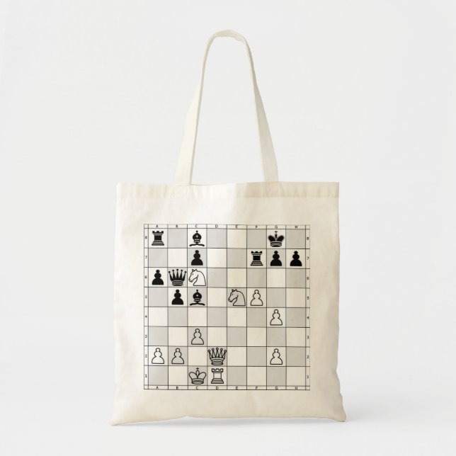 Tote Bag Jeu d'échecs un (Devant)