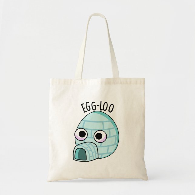 Tote Bag Jeu d'Oeufs Drôle de loo (Devant)