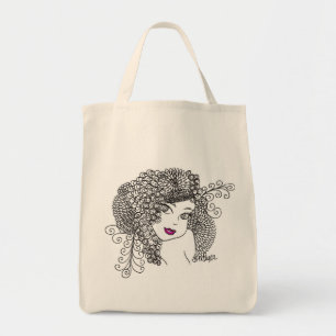 Tote Bag Jeune fille de fleur