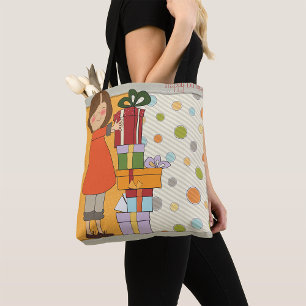 Tote Bag Jeune fille Joyeux anniversaire